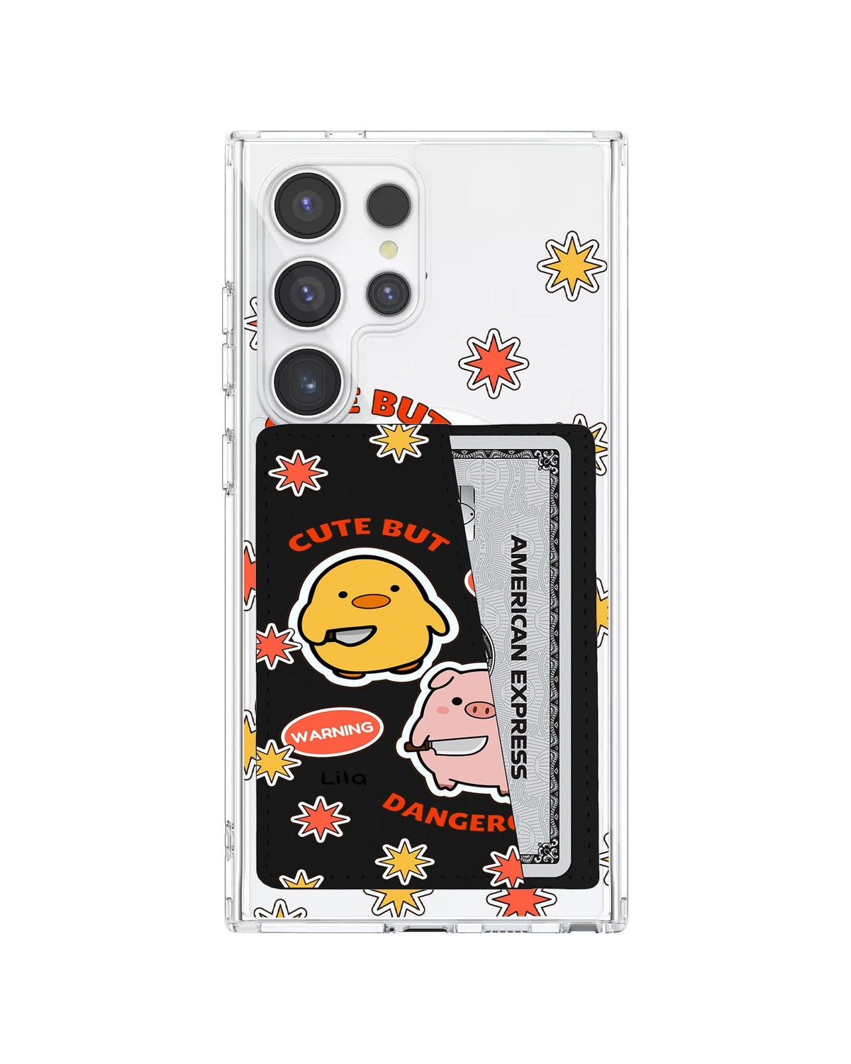 Android Leather Wallet Case - Cute But Dangerous
