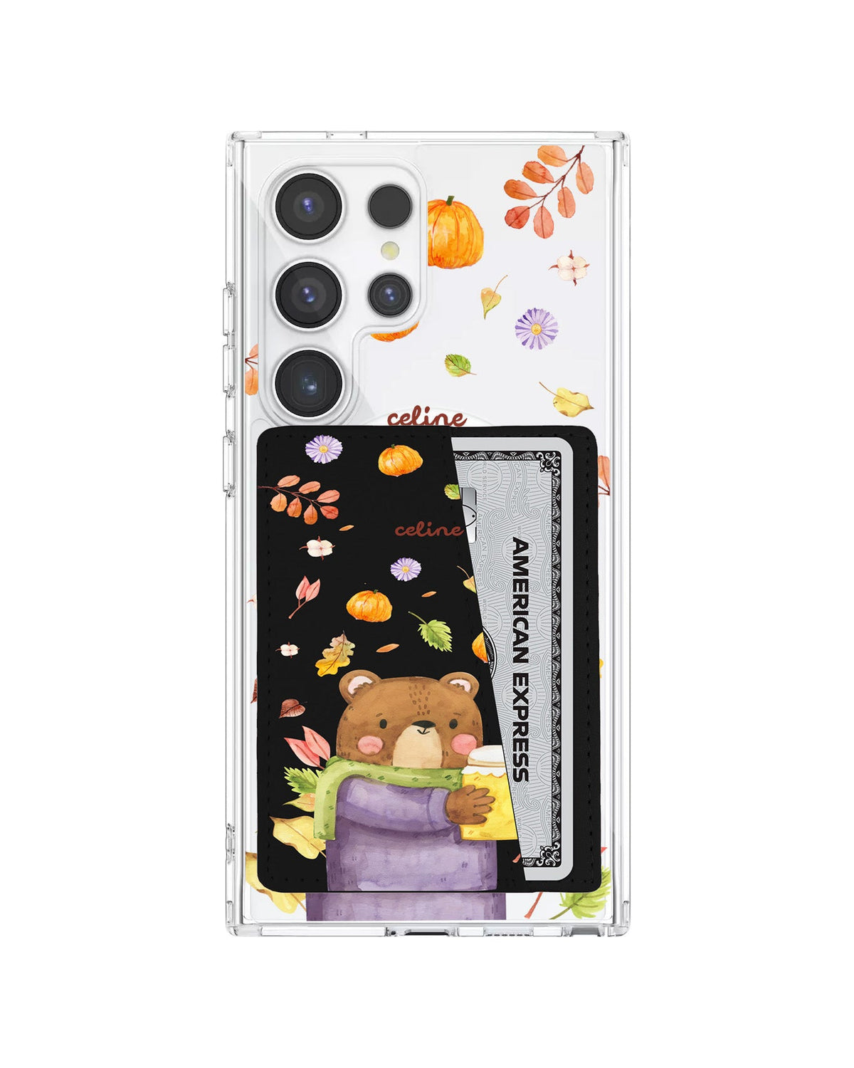 Android Leather Wallet Case - Honey In Autum