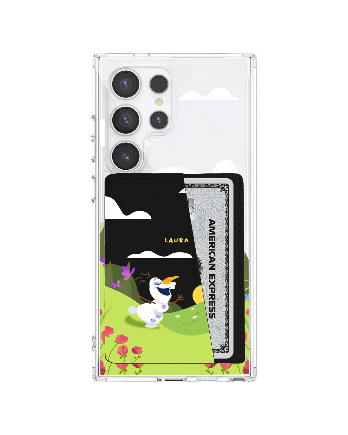 Android Leather Wallet Case - Olaf Love Spring
