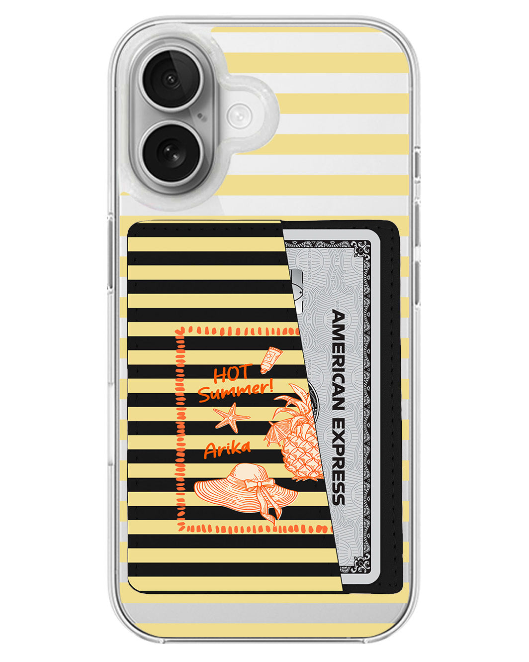 iPhone Leather Wallet Case - Tropical Glow