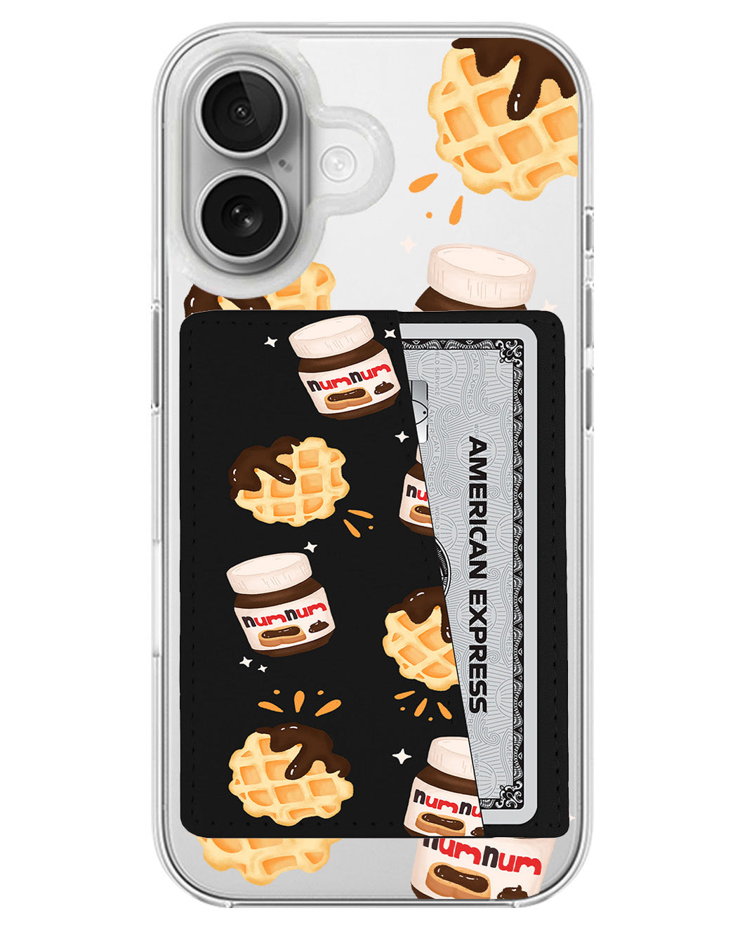 iPhone Leather Wallet Case - Num Num