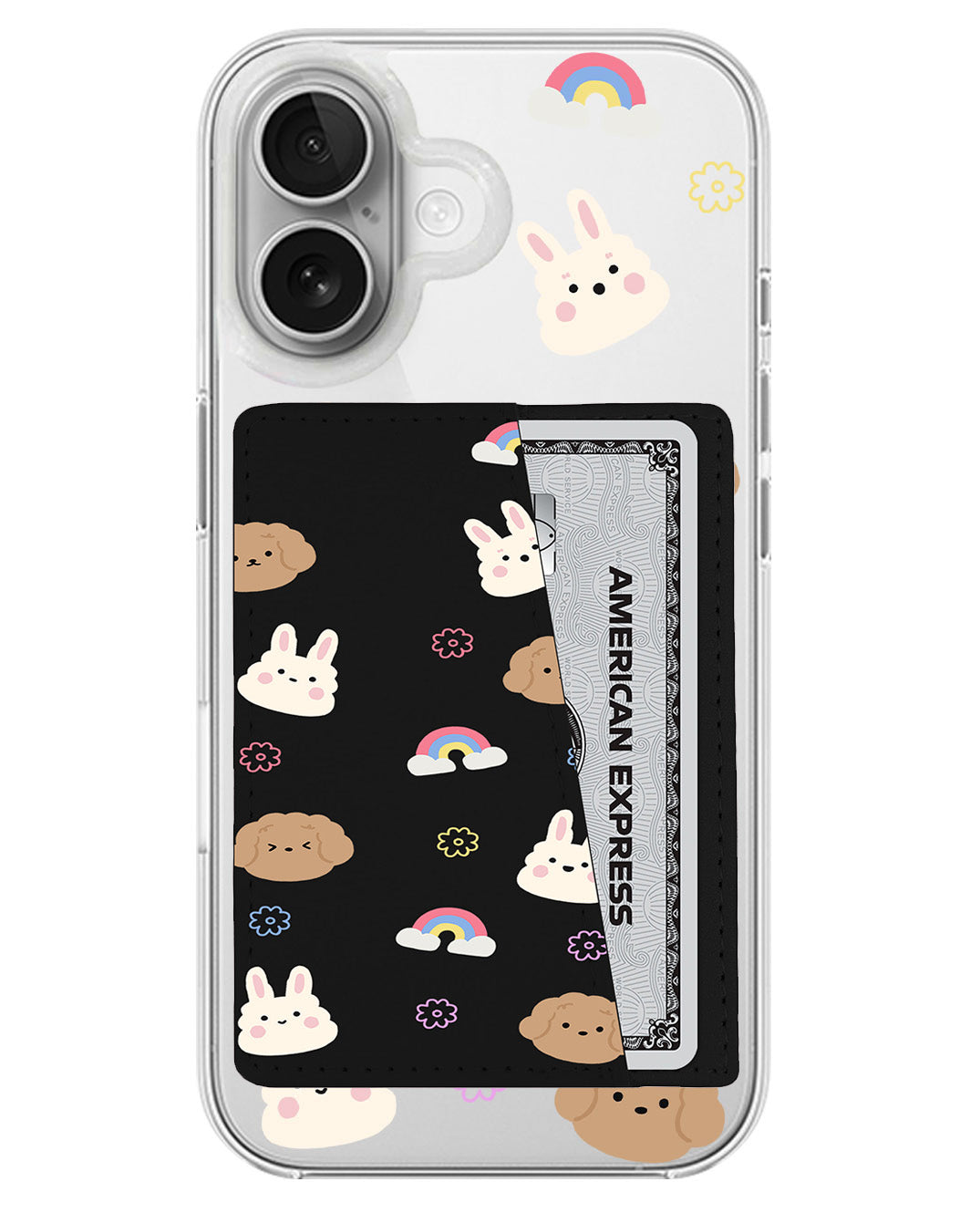 iPhone Leather Wallet Case - Puppymoji