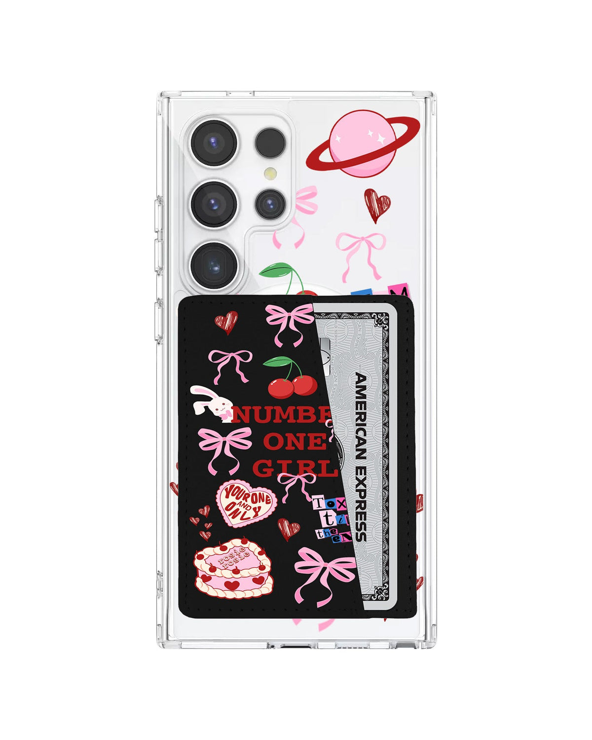 Android Leather Wallet Case - Rose