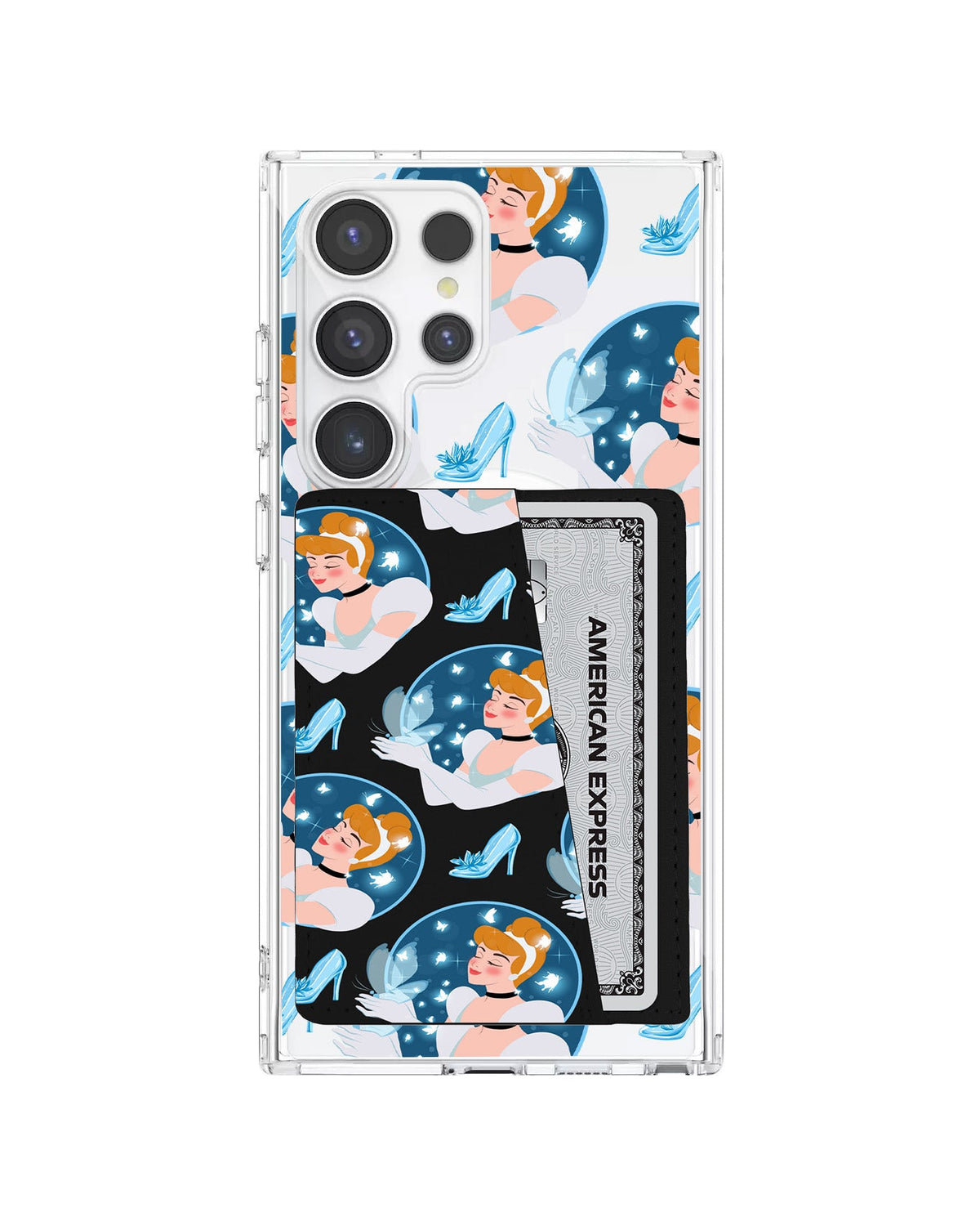 Android Leather Wallet Case - Cinderella Pattern