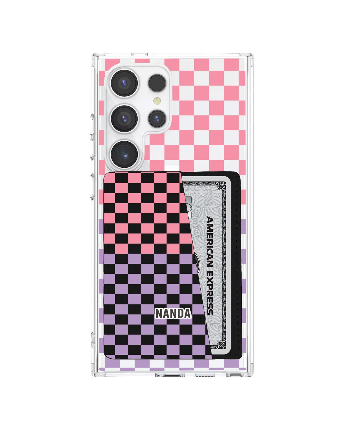 Android Leather Wallet Case - Candy Checkmate