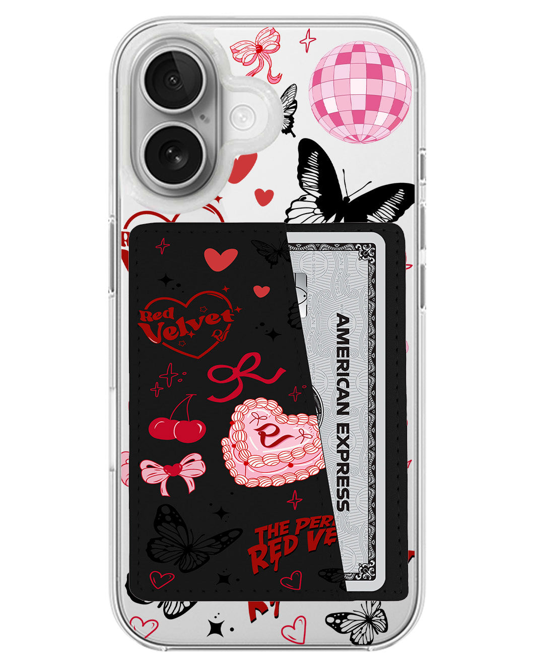 iPhone Leather Wallet Case - Red Velvet 2