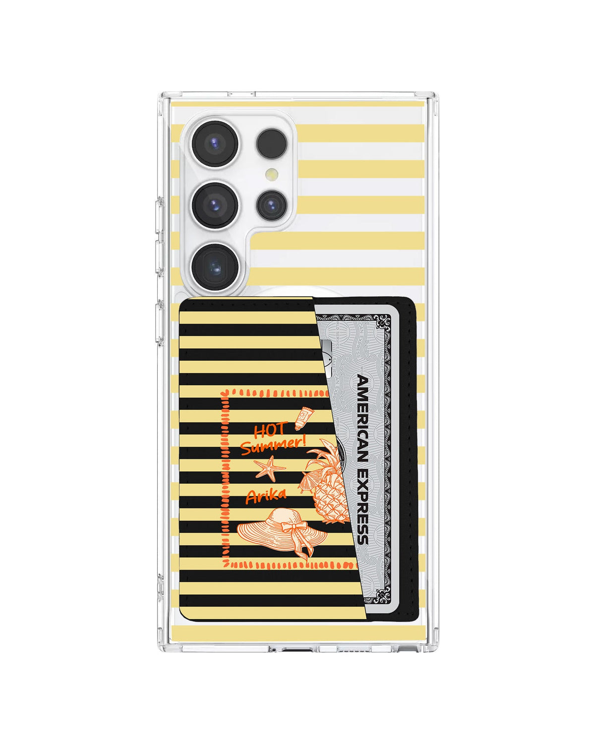 Android Leather Wallet Case - Tropical Glow