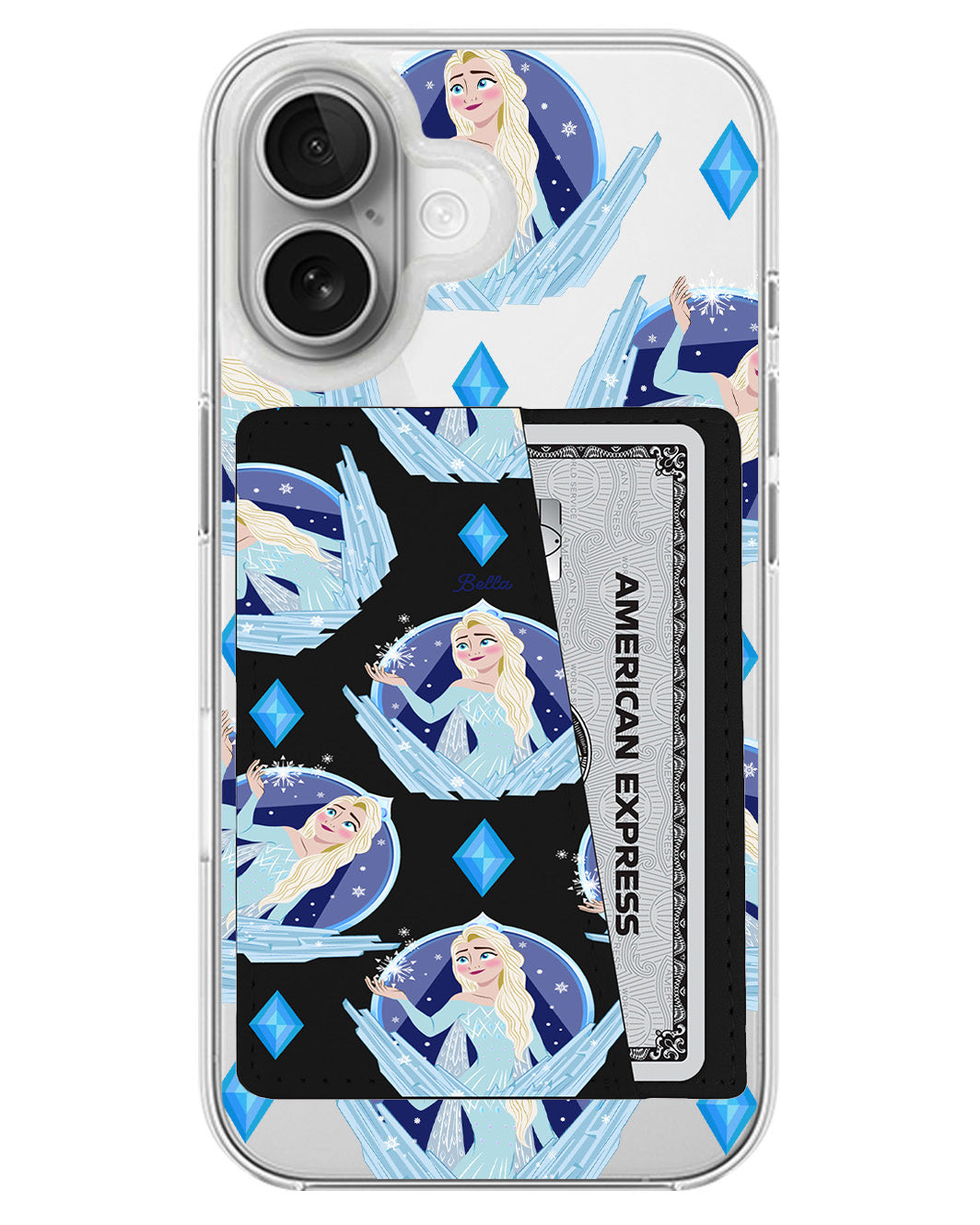 iPhone Leather Wallet Case - Elsa
