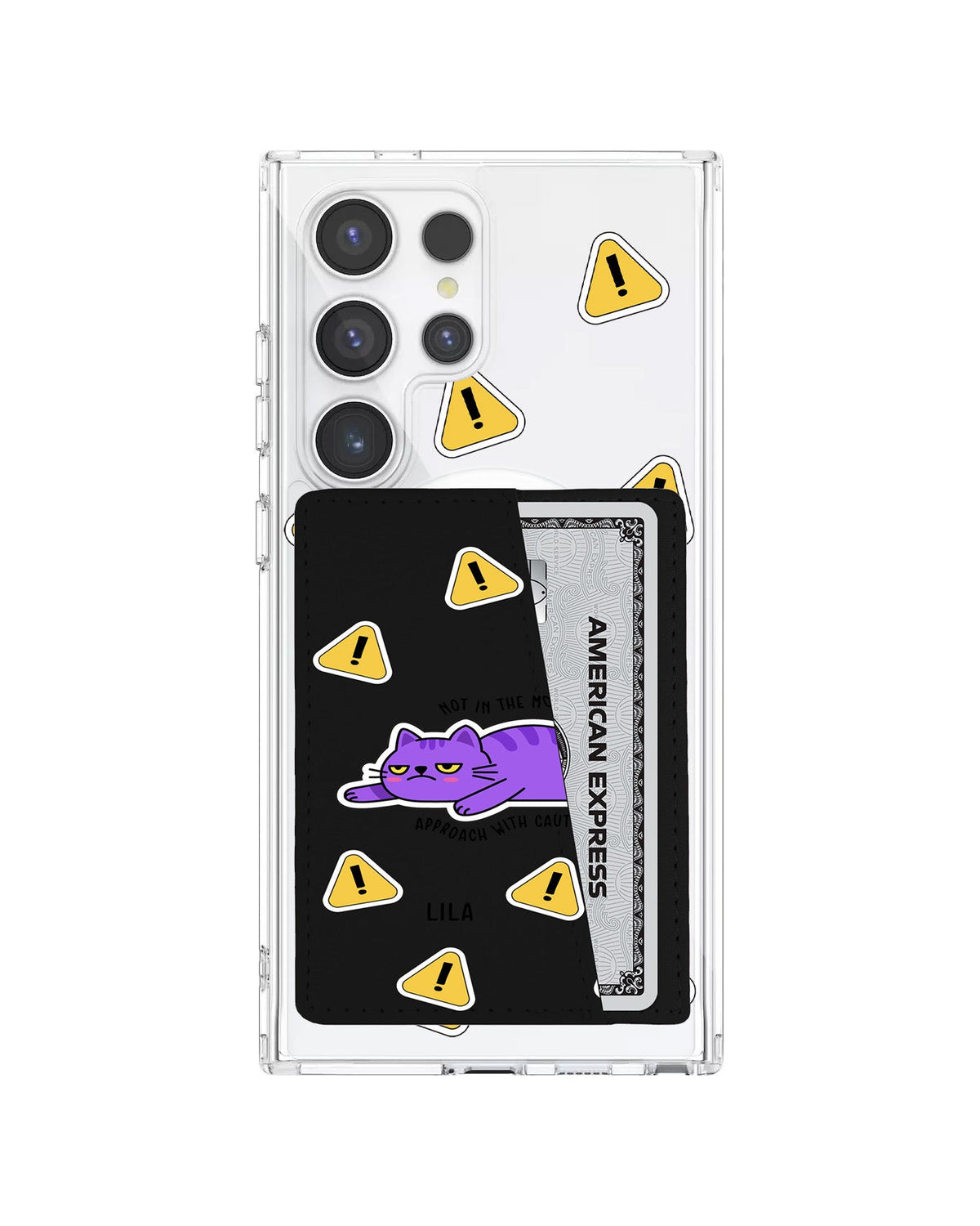 Android Leather Wallet Case - Grumpy Cat