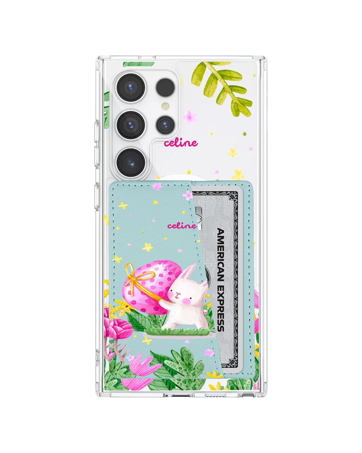 Android Leather Wallet Case - Easter Bunny