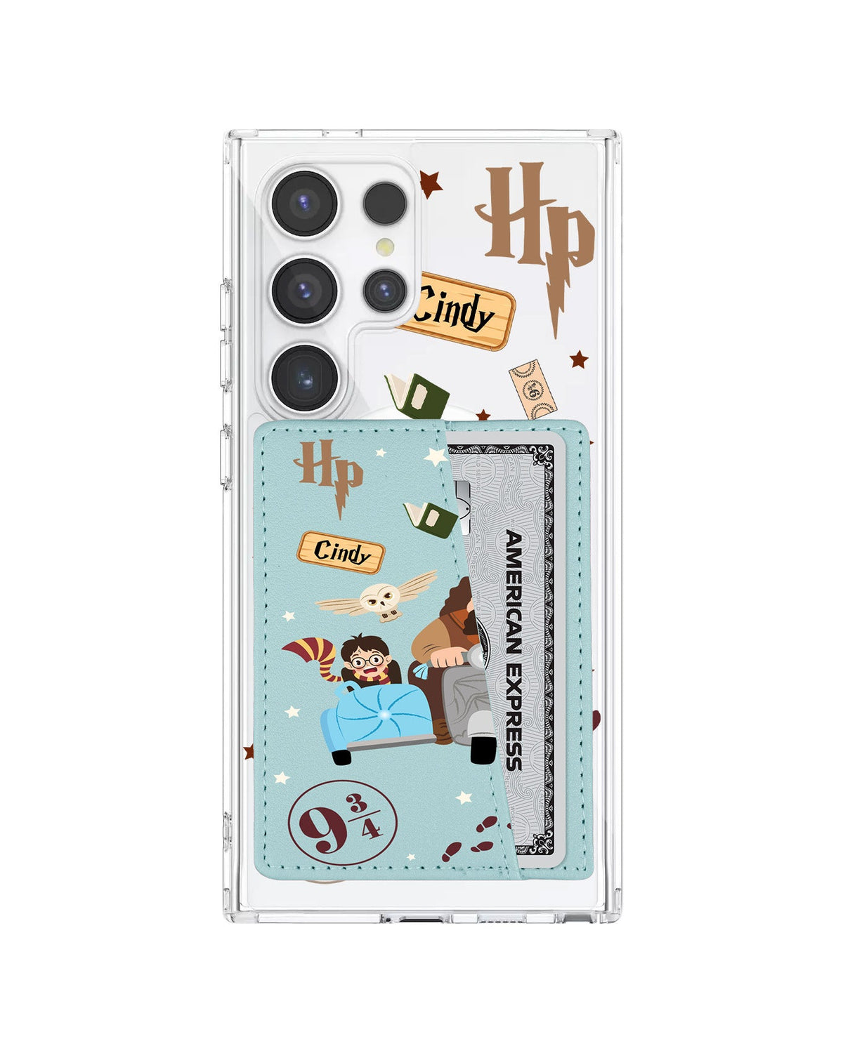 Android Leather Wallet Case - Harry & Hagrid