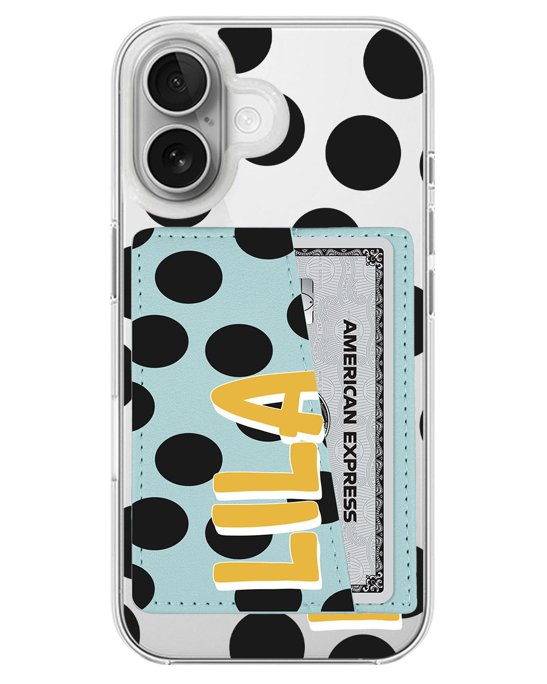 iPhone Leather Wallet Case - Ladybug Love