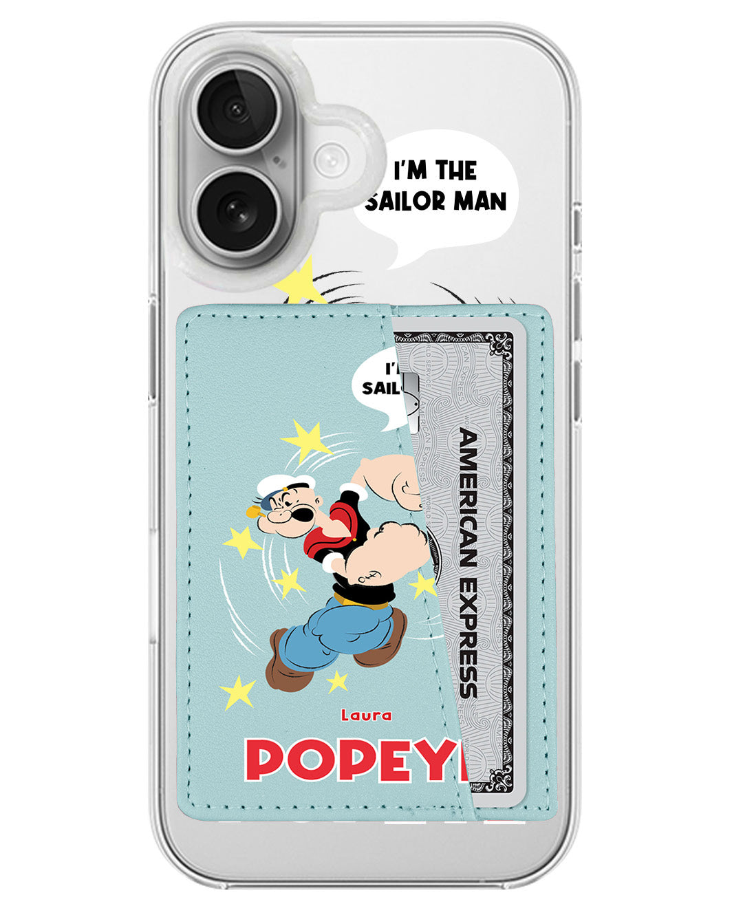 iPhone Leather Wallet Case - I'm The Sailor Man