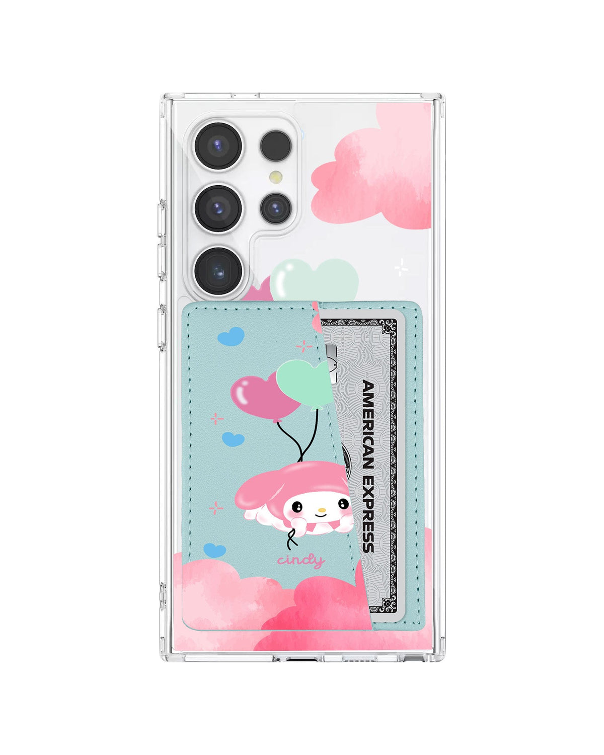 Android Leather Wallet Case - Balloon Melody