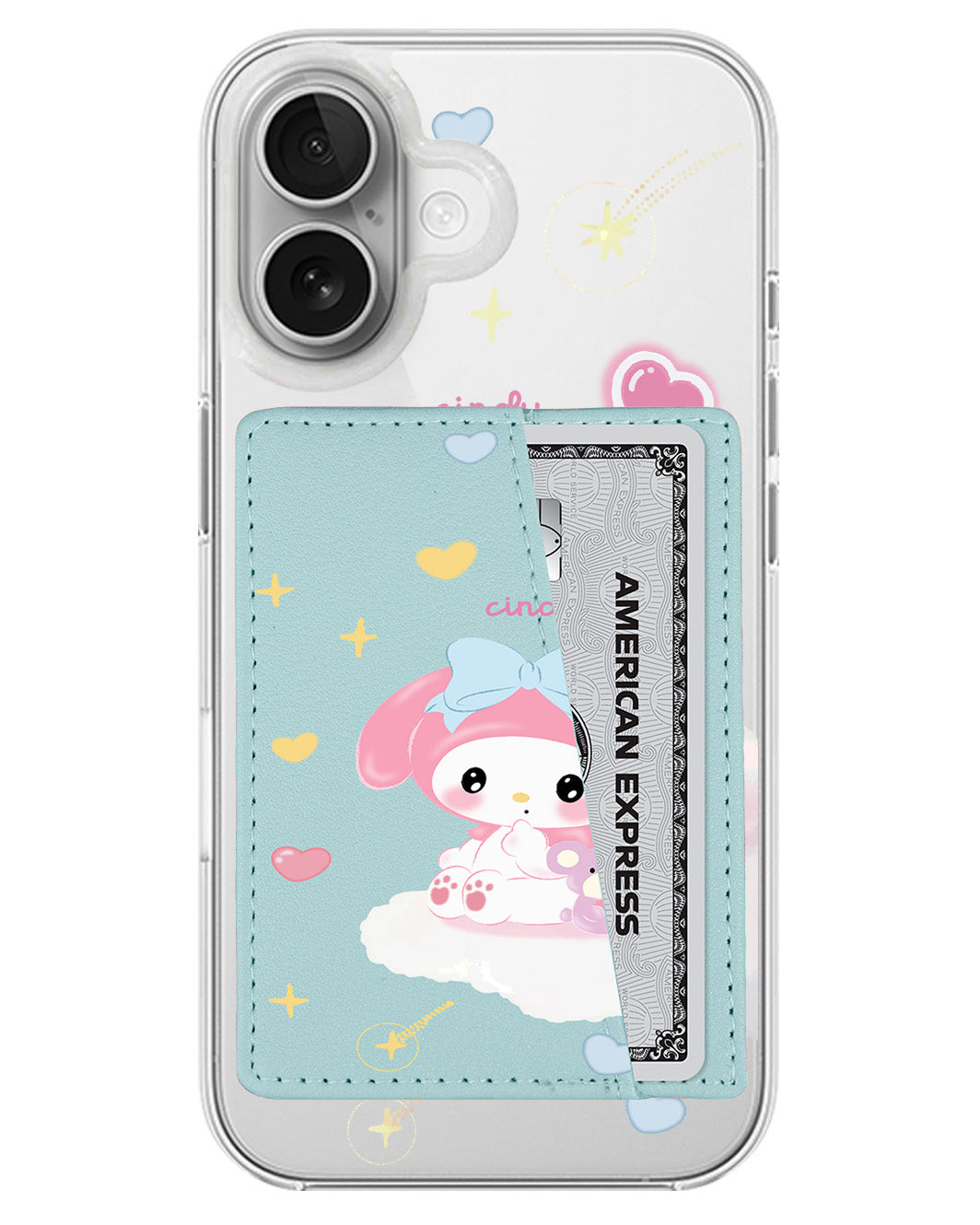 iPhone Leather Wallet Case - Love Melody