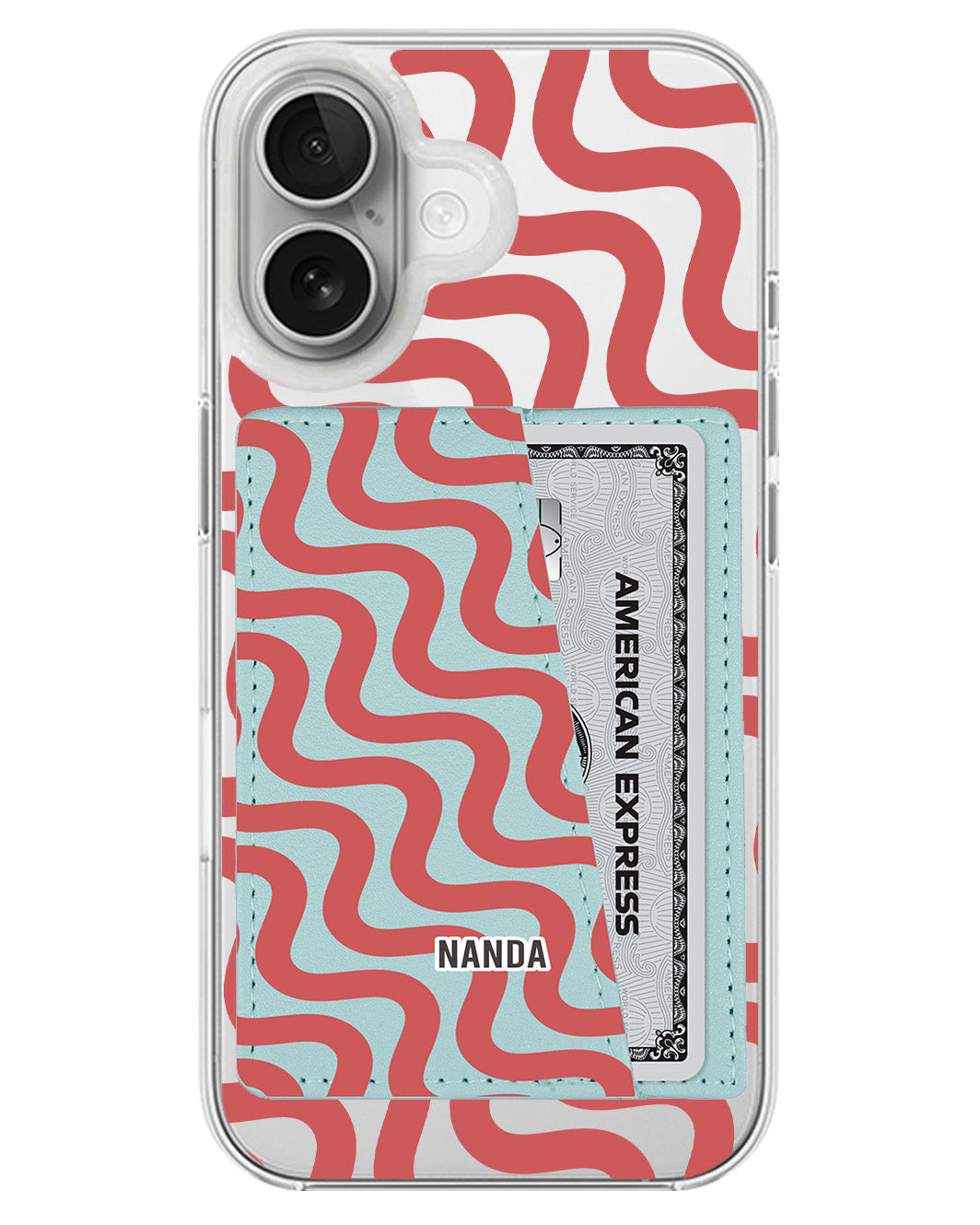 iPhone Leather Wallet Case - Scarlet Groove