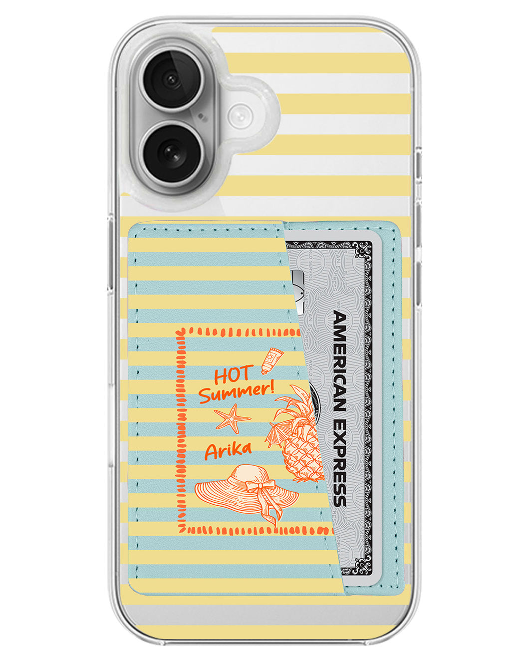 iPhone Leather Wallet Case - Tropical Glow