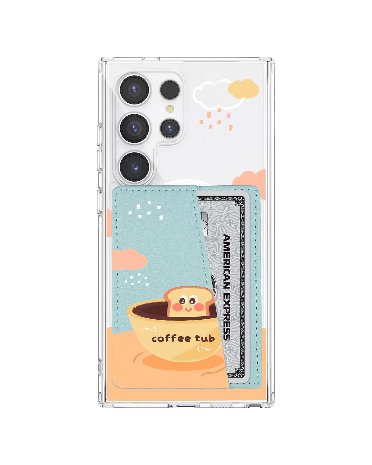 Android Leather Wallet Case - Coffee Date