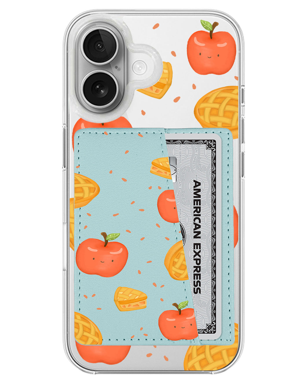 iPhone Leather Wallet Case - Apple Pie