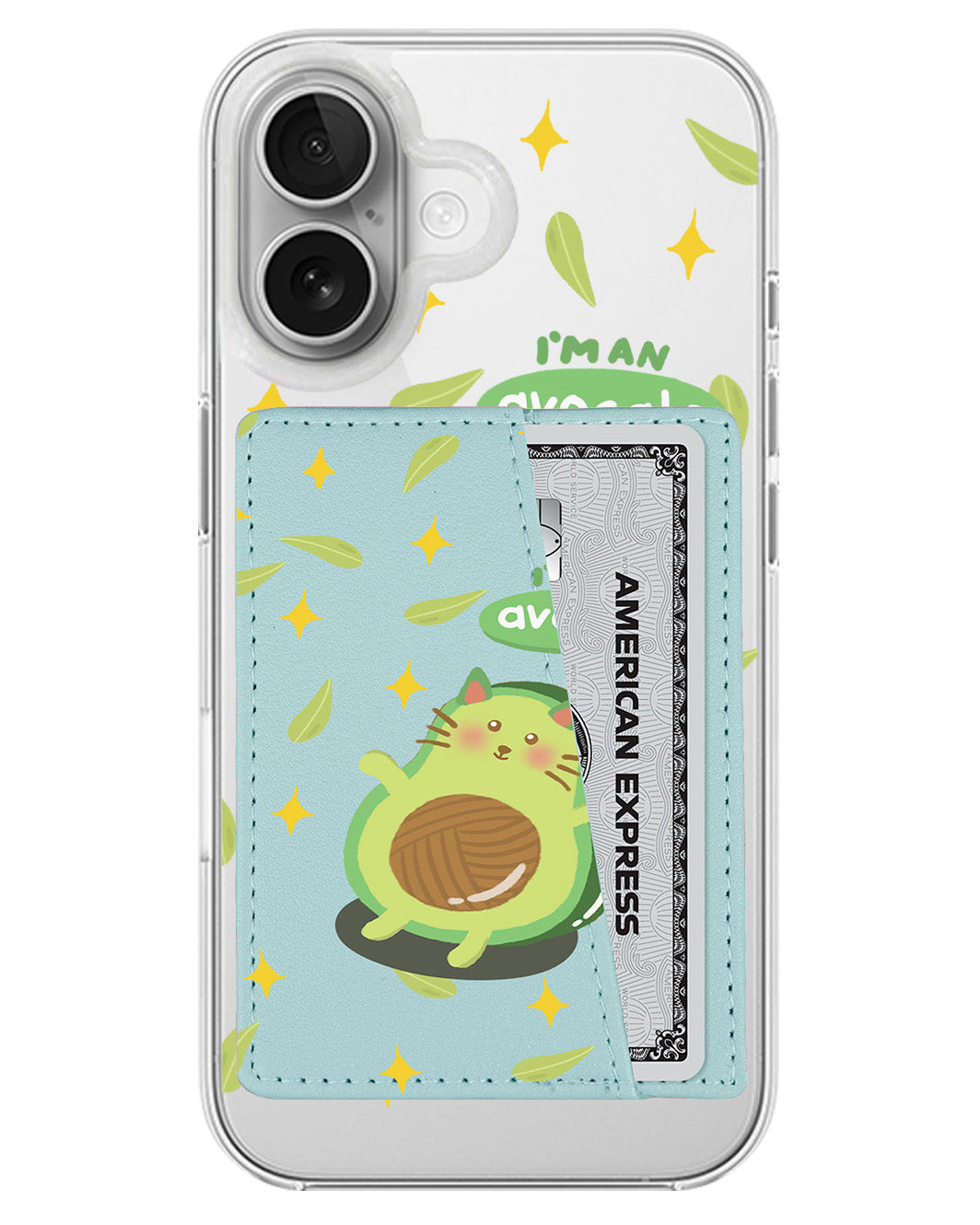 iPhone Leather Wallet Case - Avo