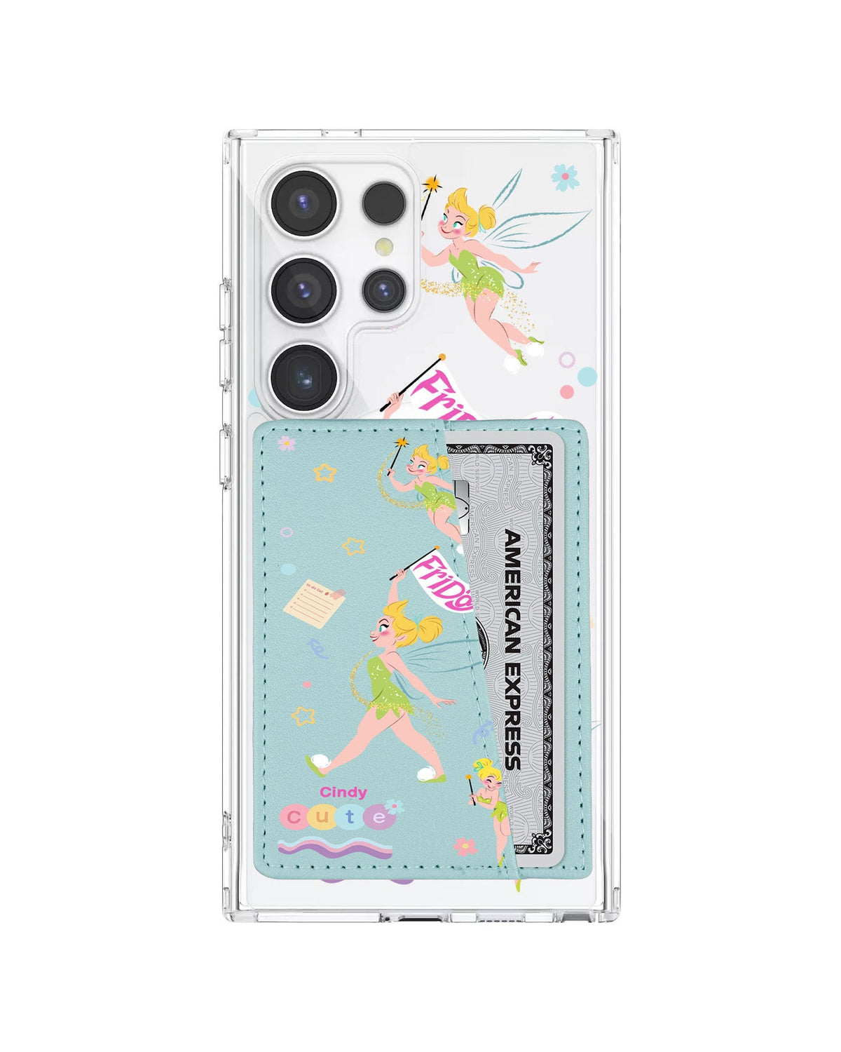 Android Leather Wallet Case - Cute Fairy