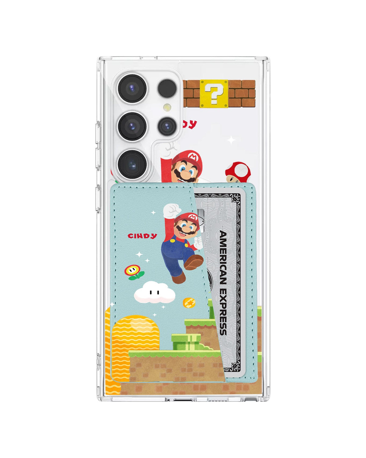 Android Leather Wallet Case - Its Me Mario