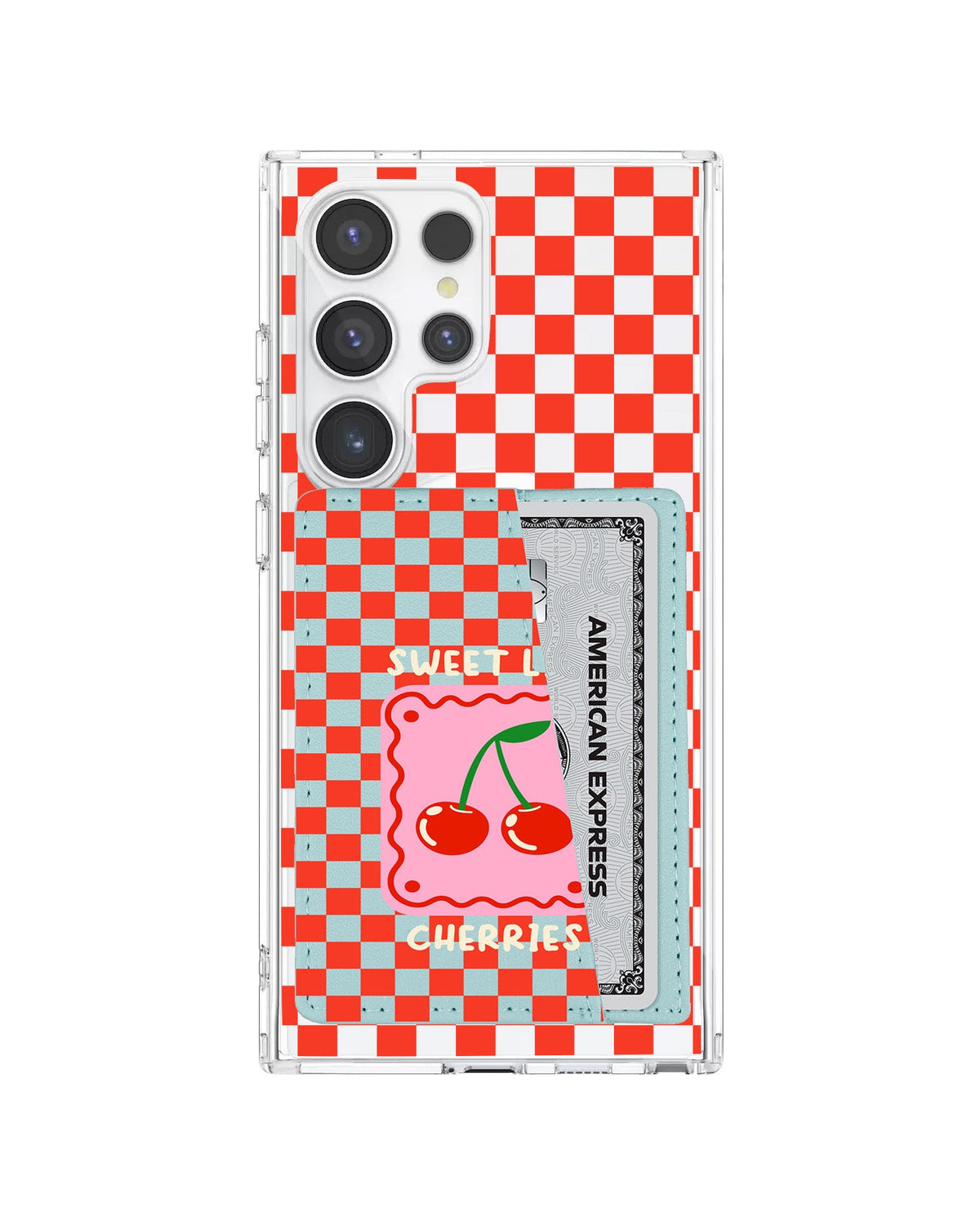 Android Leather Wallet Case - Sweet Like Cherries