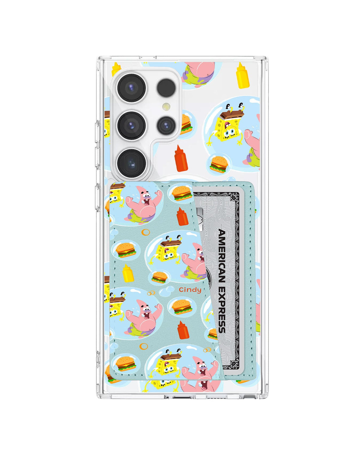 Android Leather Wallet Case - Bubble Patty