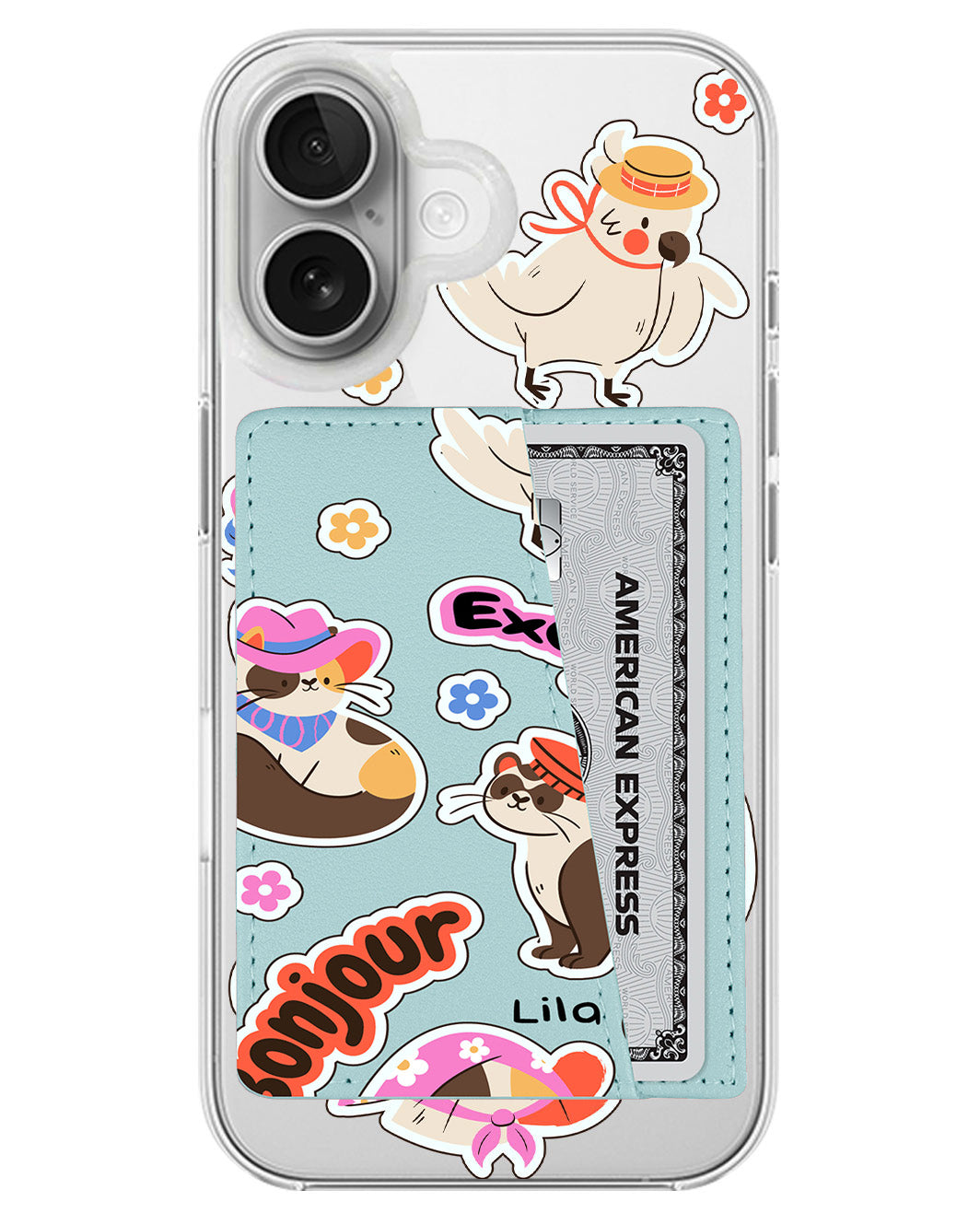 iPhone Leather Wallet Case - Cattitude On Point