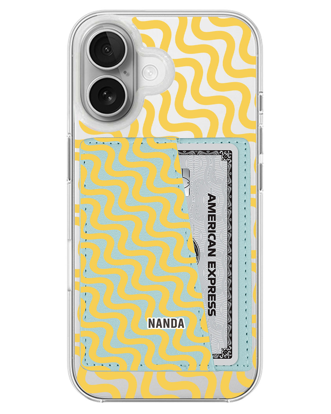 iPhone Leather Wallet Case - Ocean Groove