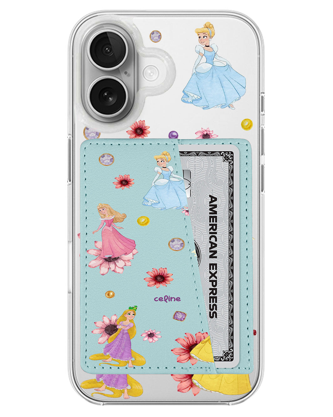 iPhone Leather Wallet Case - Disney Princess