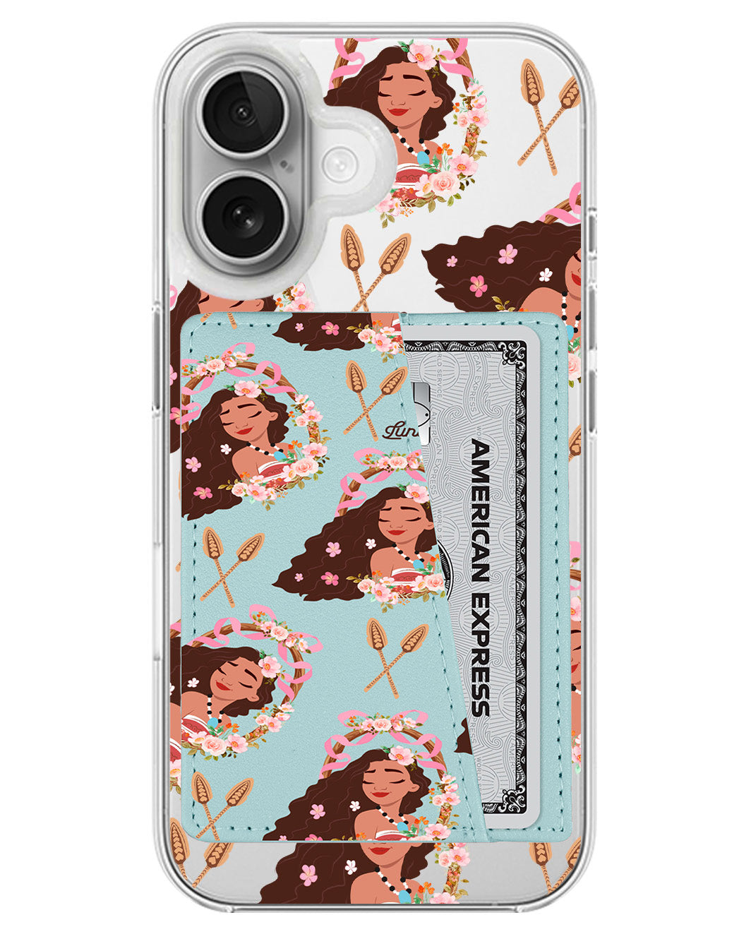 iPhone Leather Wallet Case - Moana