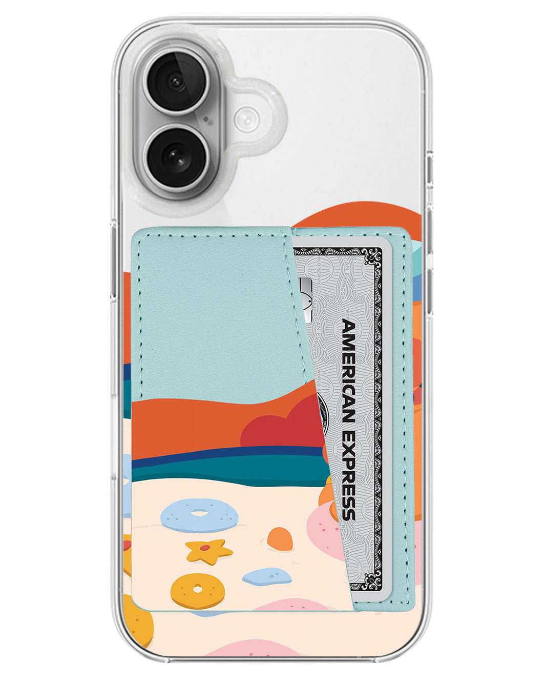 iPhone Leather Wallet Case - Beach Day Out
