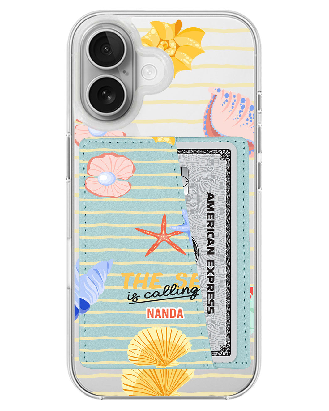iPhone Leather Wallet Case - Sea Is Calling