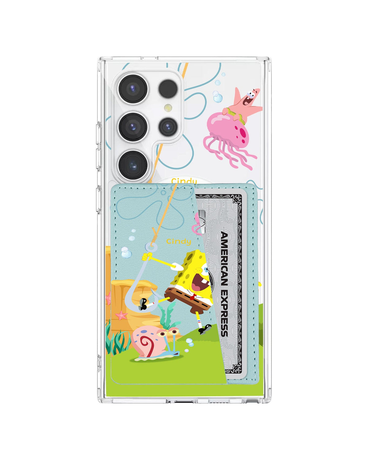 Android Leather Wallet Case - Spongebob 2