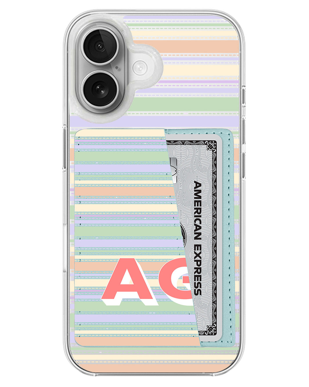 iPhone Leather Wallet Case - Dreamy Pastels 2