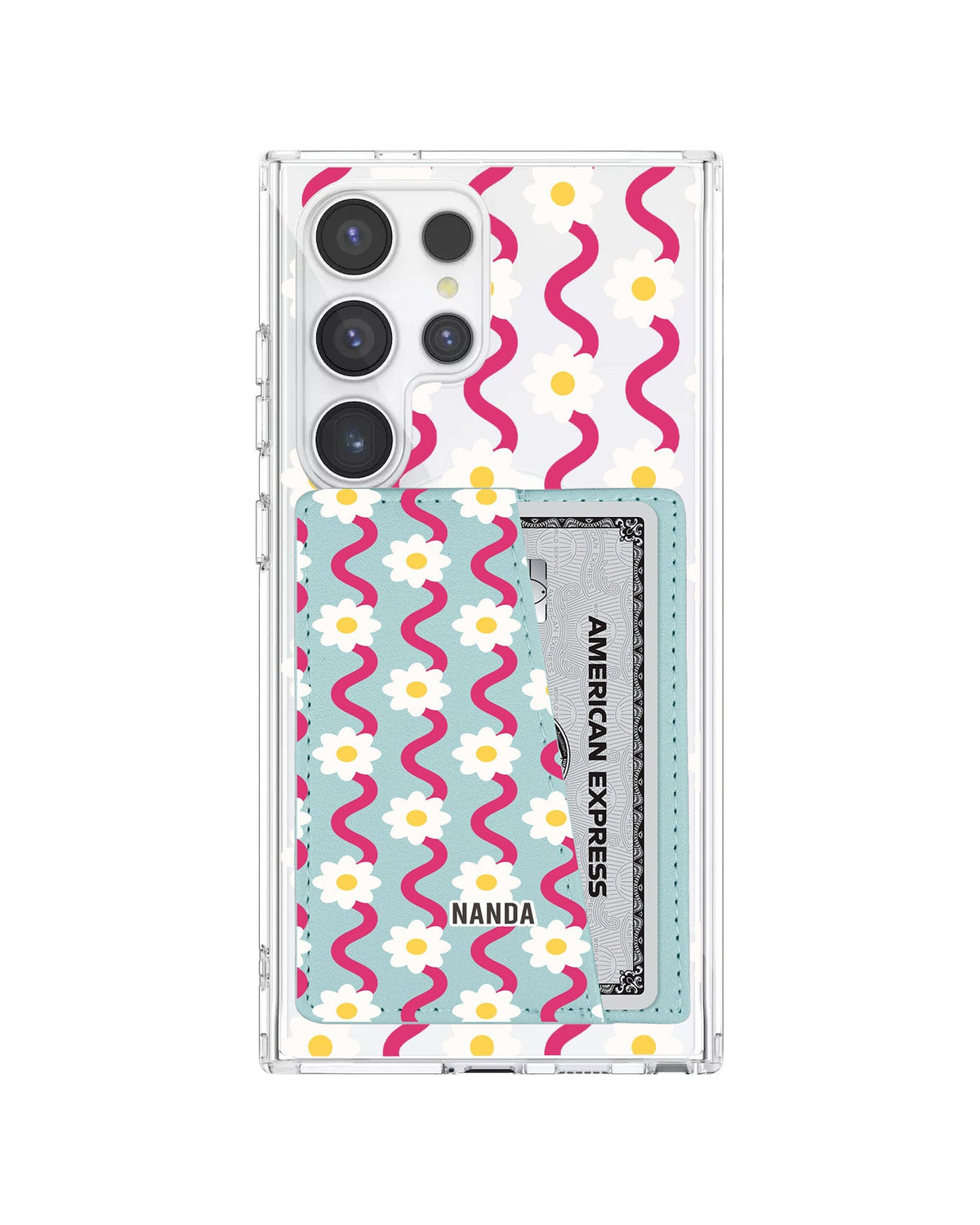 Android Leather Wallet Case - Daisy Disco