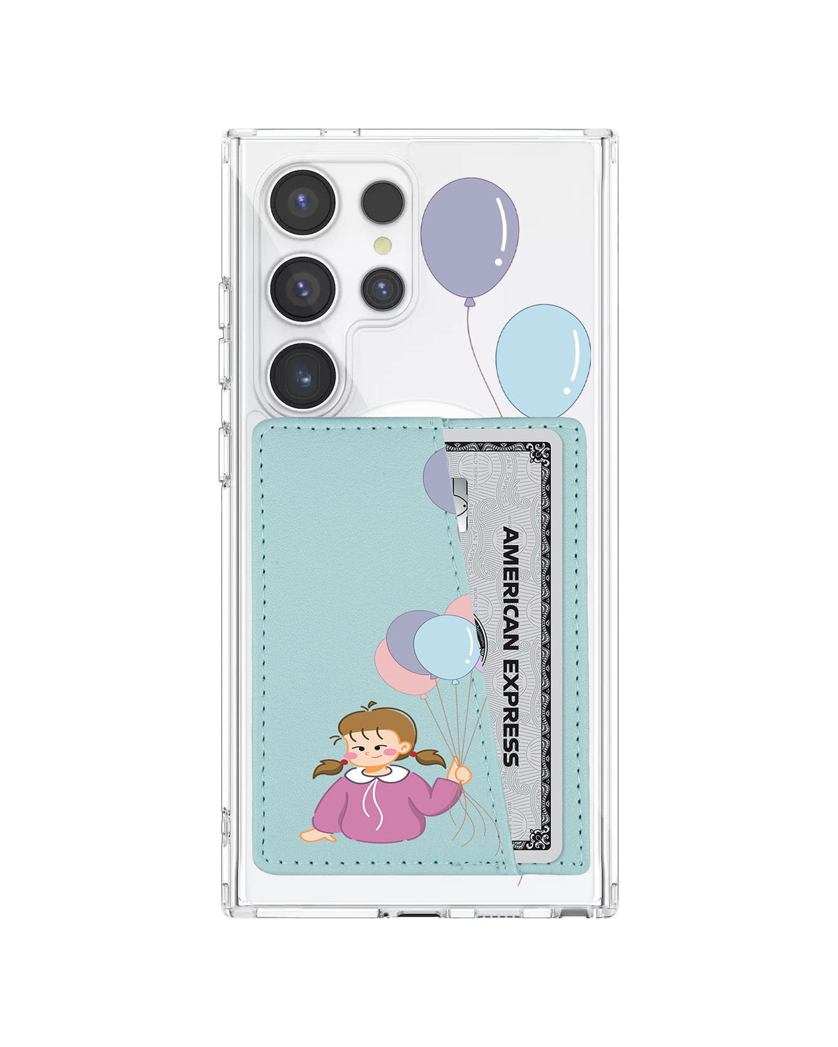 Android Leather Wallet Case - Lily