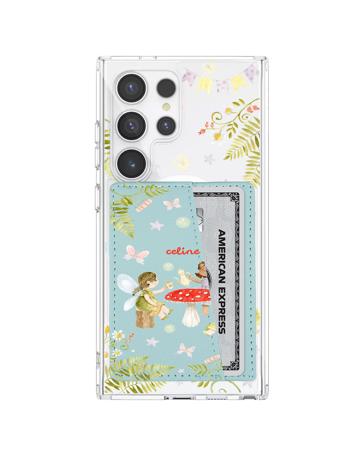 Android Leather Wallet Case - Tea Party
