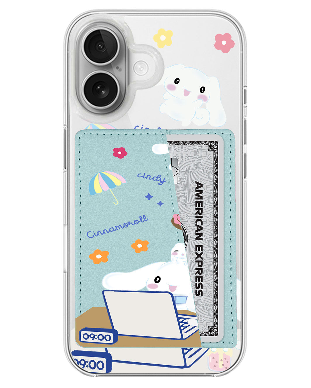 iPhone Leather Wallet Case - Hard Work Cinnamoroll