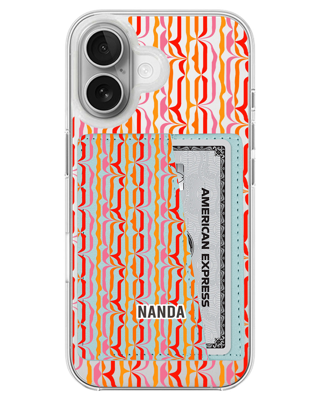 iPhone Leather Wallet Case - Sunset Groove