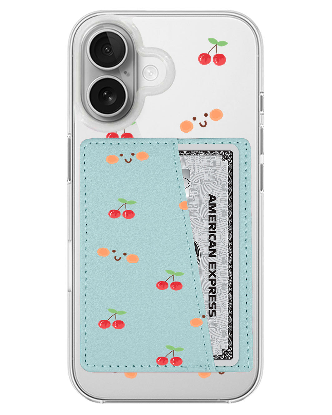 iPhone Leather Wallet Case - Cherry Up