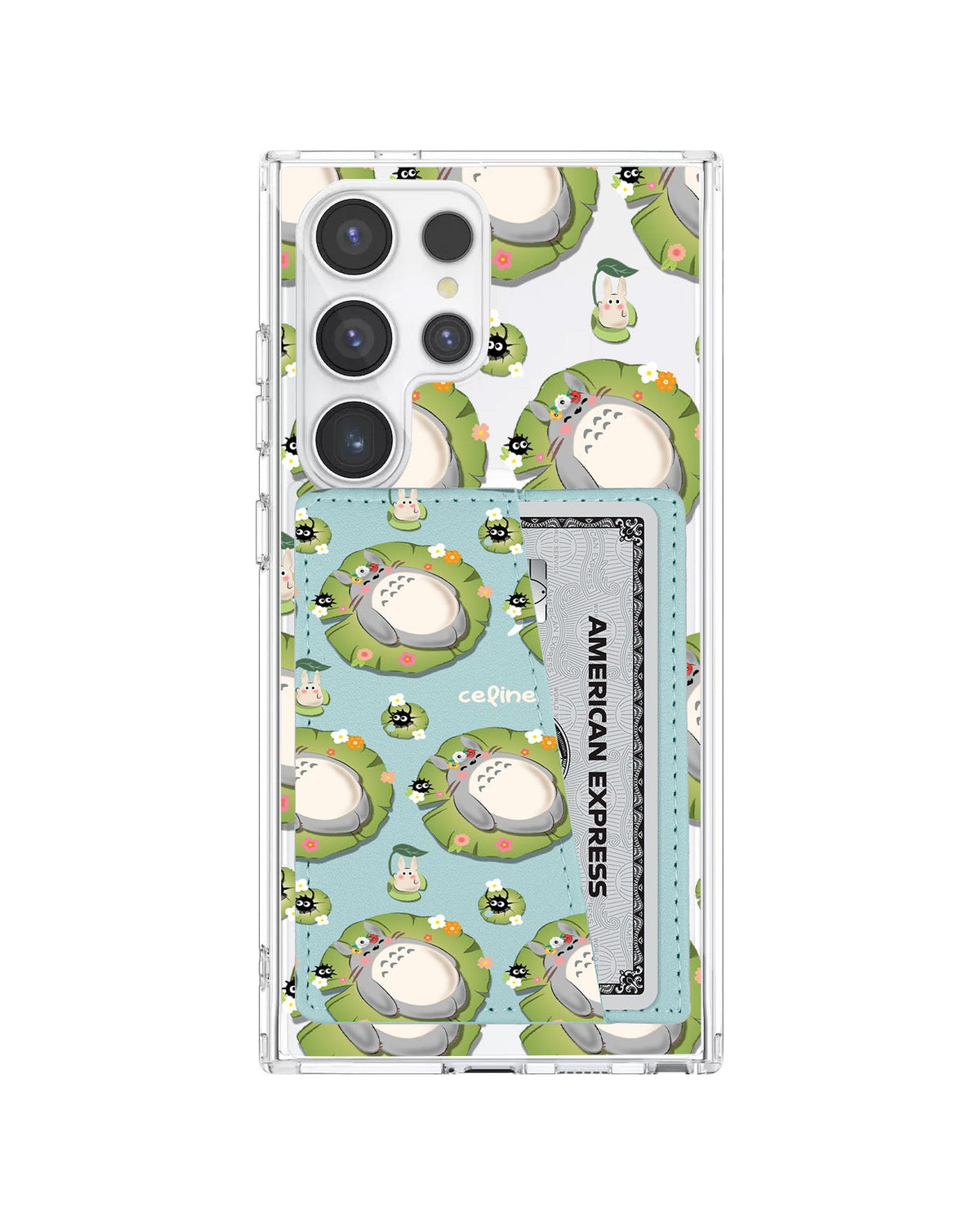 Android Leather Wallet Case - Totoro Pattern