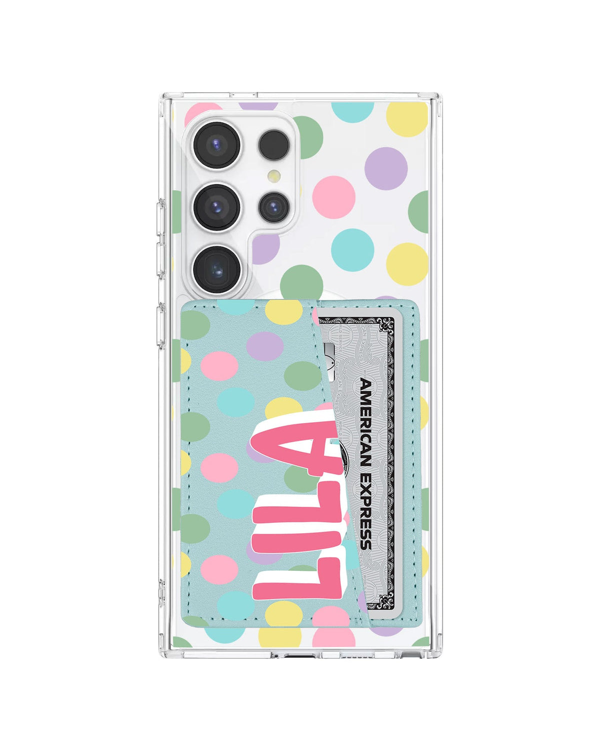 Android Leather Wallet Case - Dotty Delight