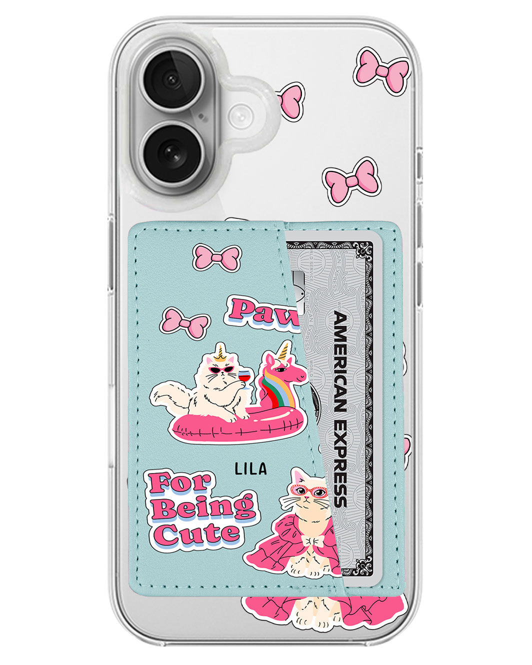 iPhone Leather Wallet Case - Princess Catnergy