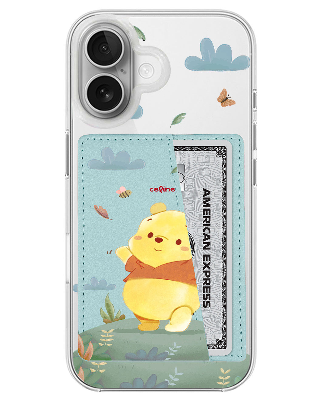 iPhone Leather Wallet Case - Winnie The Pooh