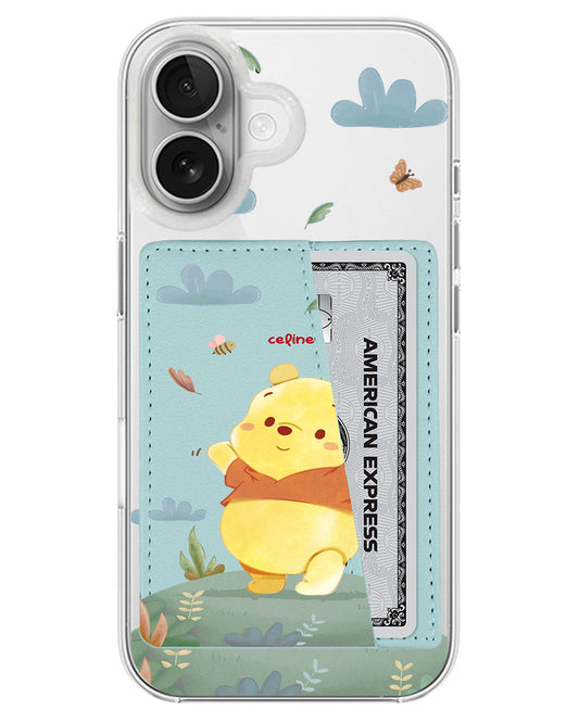 iPhone Leather Wallet Case - Winnie The Pooh