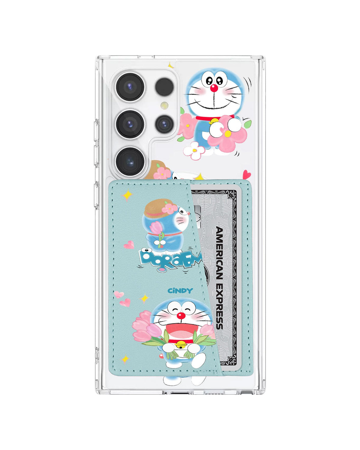 Android Leather Wallet Case - Fall In Love Dora