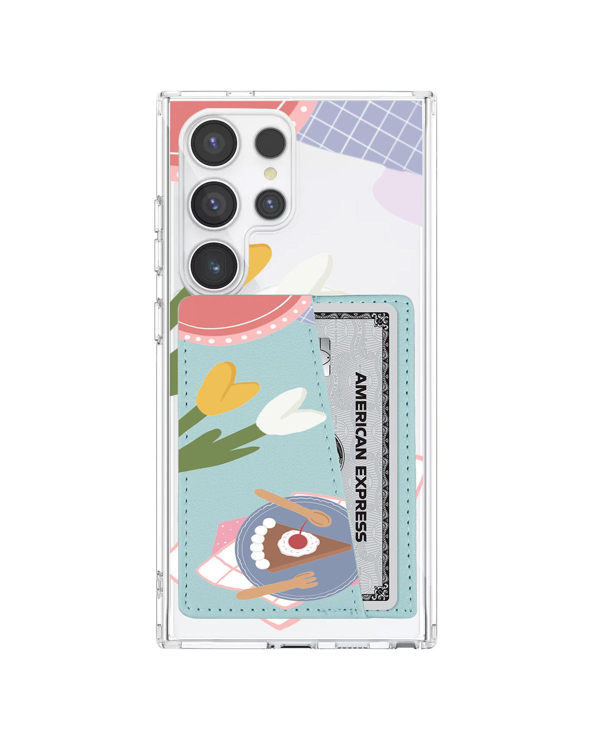 Android Leather Wallet Case - Picnic Day Cake