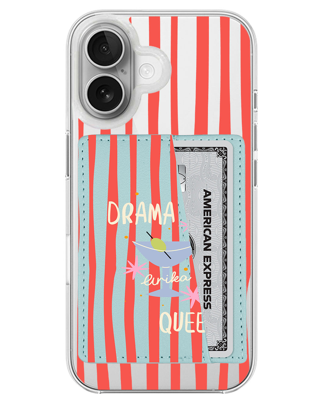 iPhone Leather Wallet Case - Drama Queen